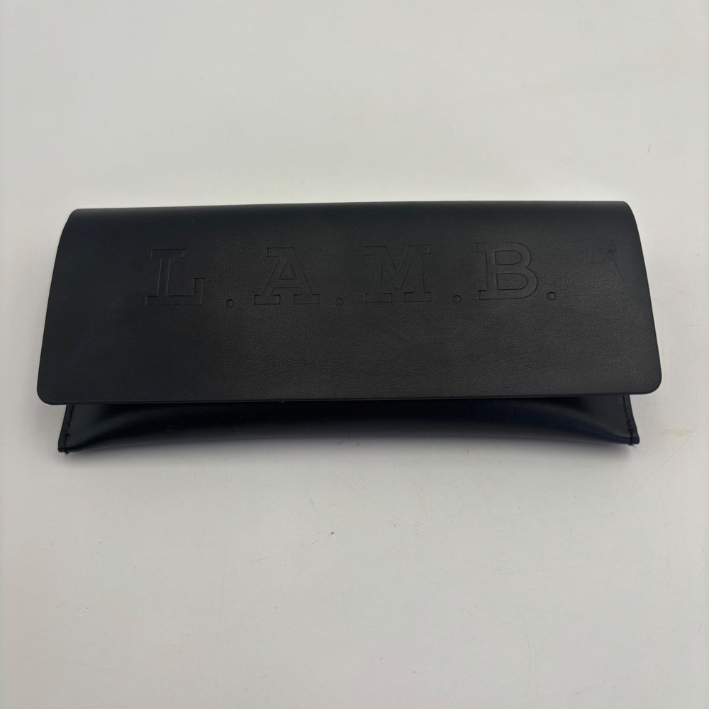 L.A.M.B. Sunglasses Case Womens OS Black Excellent Embossed Logo Gwen Stefani‎